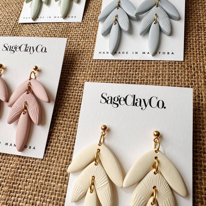 SageClayCo - Wholesale Dangle Earrings - Dahlia | In Bloom Collection9