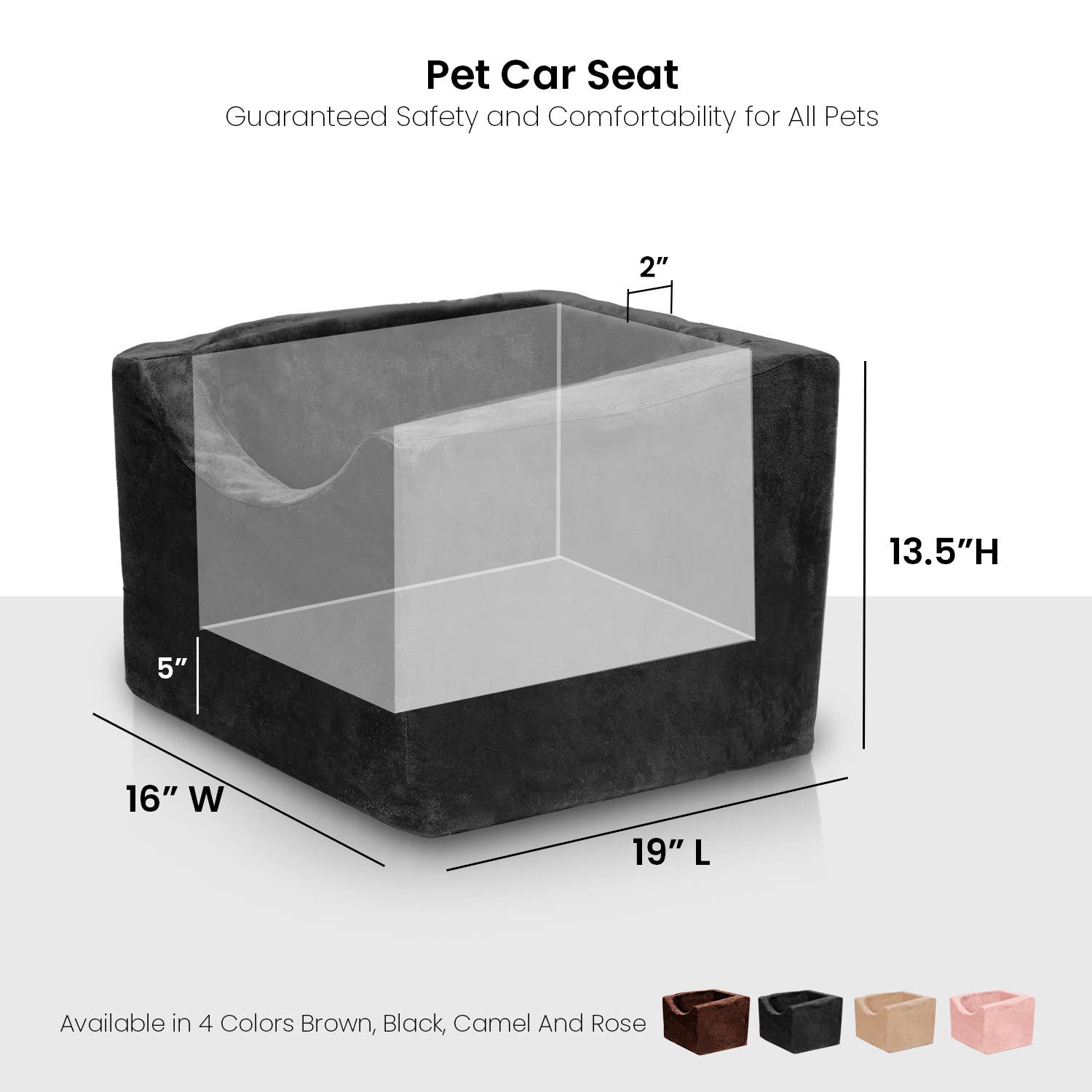 Precious Tails - Wholesale Pet Carrier - Cat/Dog - Precious Tails High Density Foam Pet Booster Seat71