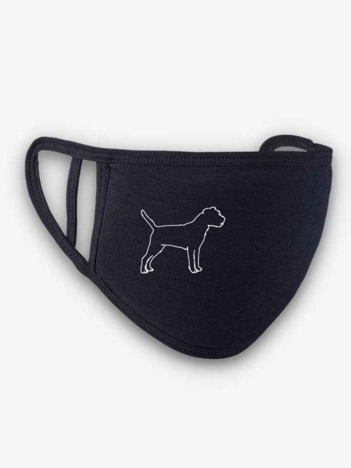 Gränsterrier hund kontur ansiktsmask för wholesale av Pooch