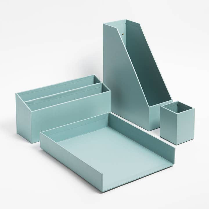 U Brands - Wholesale Desk Organizer - U Brands Solid Teal Desk Org Set