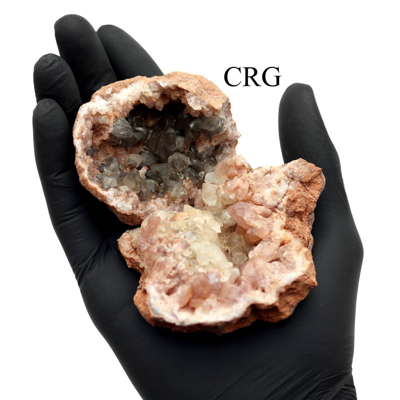 Crystal River Gems LLC - Vente Pierre et cristal de spiritualité - Lot de 12 pièces - Améthystes roses plates avec inclusions de calcite / Grand modèle2