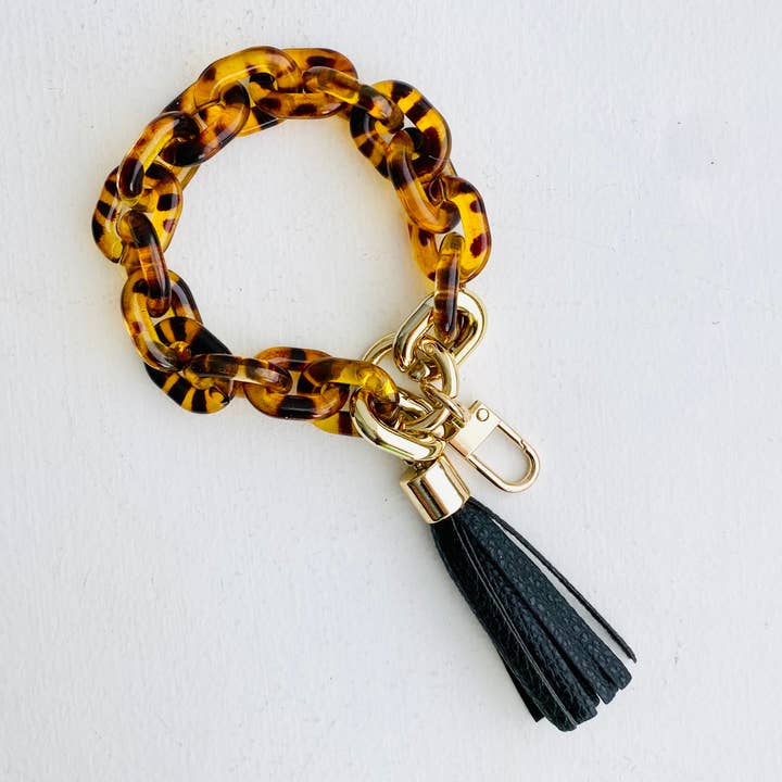 Tiny Gift Society - Wholesale Keychain Bracelet - Chain Link Bangle Keychain | Resin Wristlet Key Ring5