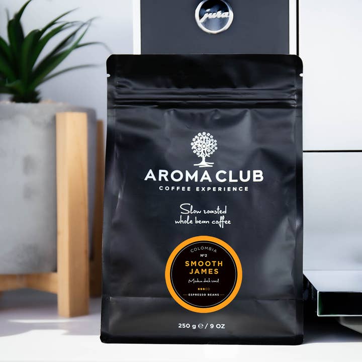 Aroma Club - Coffee Beans - N°2 Smooth James - 250gr Pouch for wholesale by Aroma Club - Coffee Experience