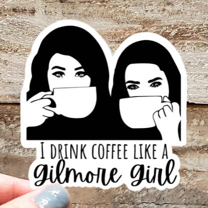Like A Gilmore Girl Sticker for wholesale by Gearhart Design Co.