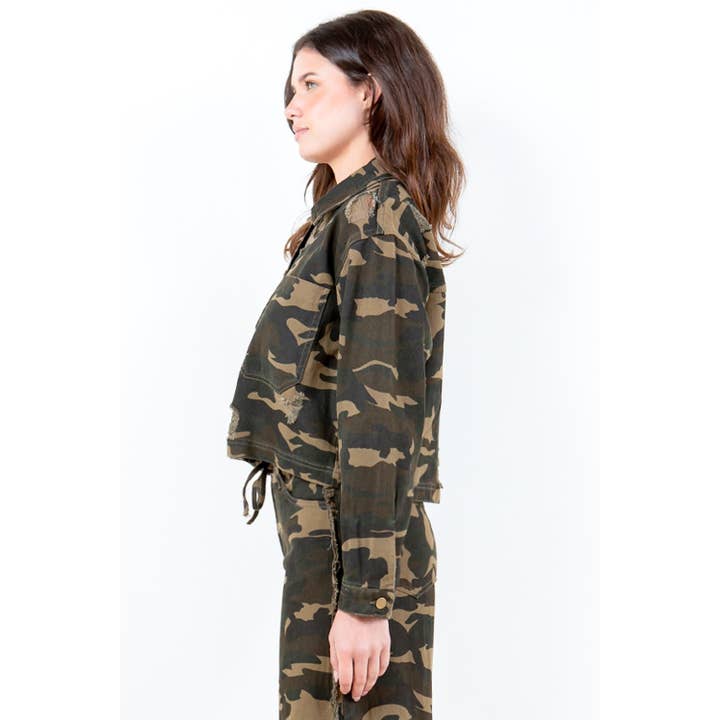 CAMO EDGY CROP CAMO JAKKE I STORE STØRRELSER for engroshandel på Faire1