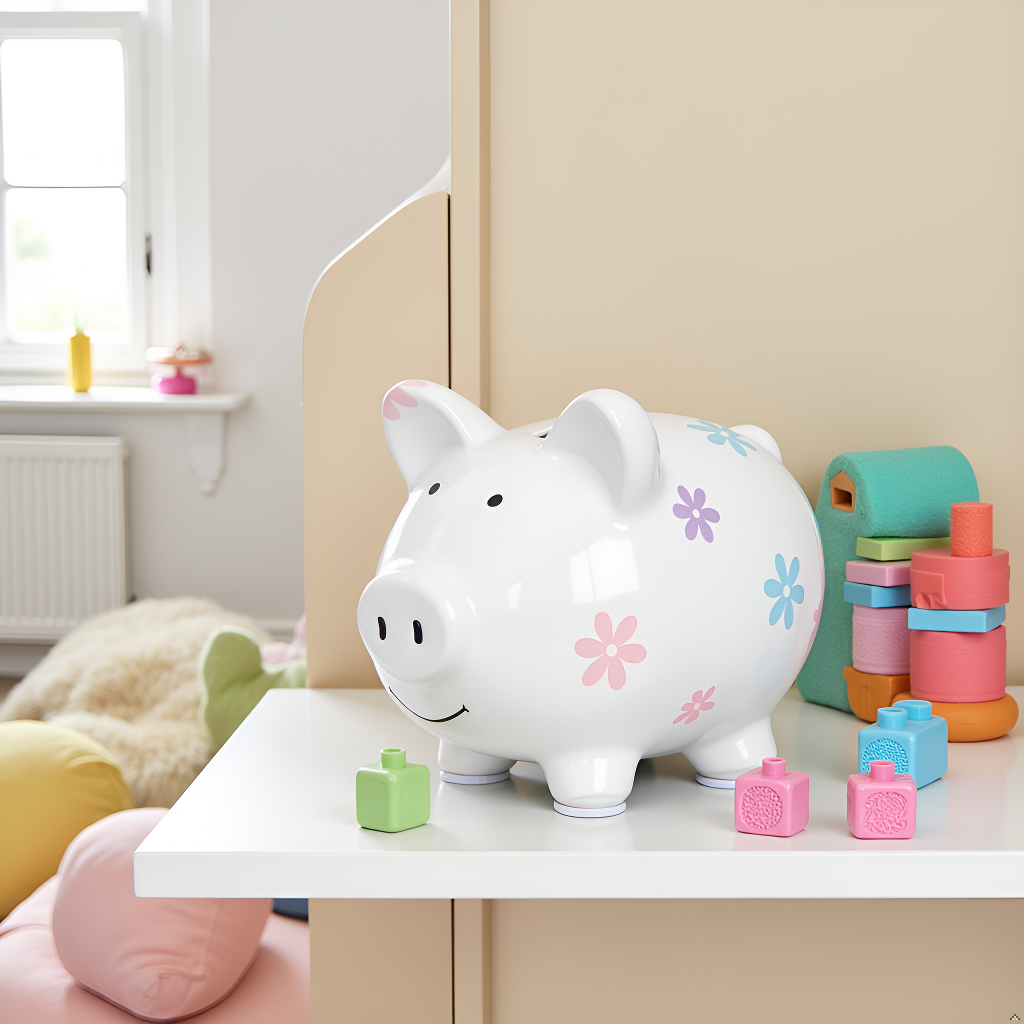 Kate & Milo - Wholesale Money/Piggy Bank - Kids & Baby - Floral Mini Piggy Bank3