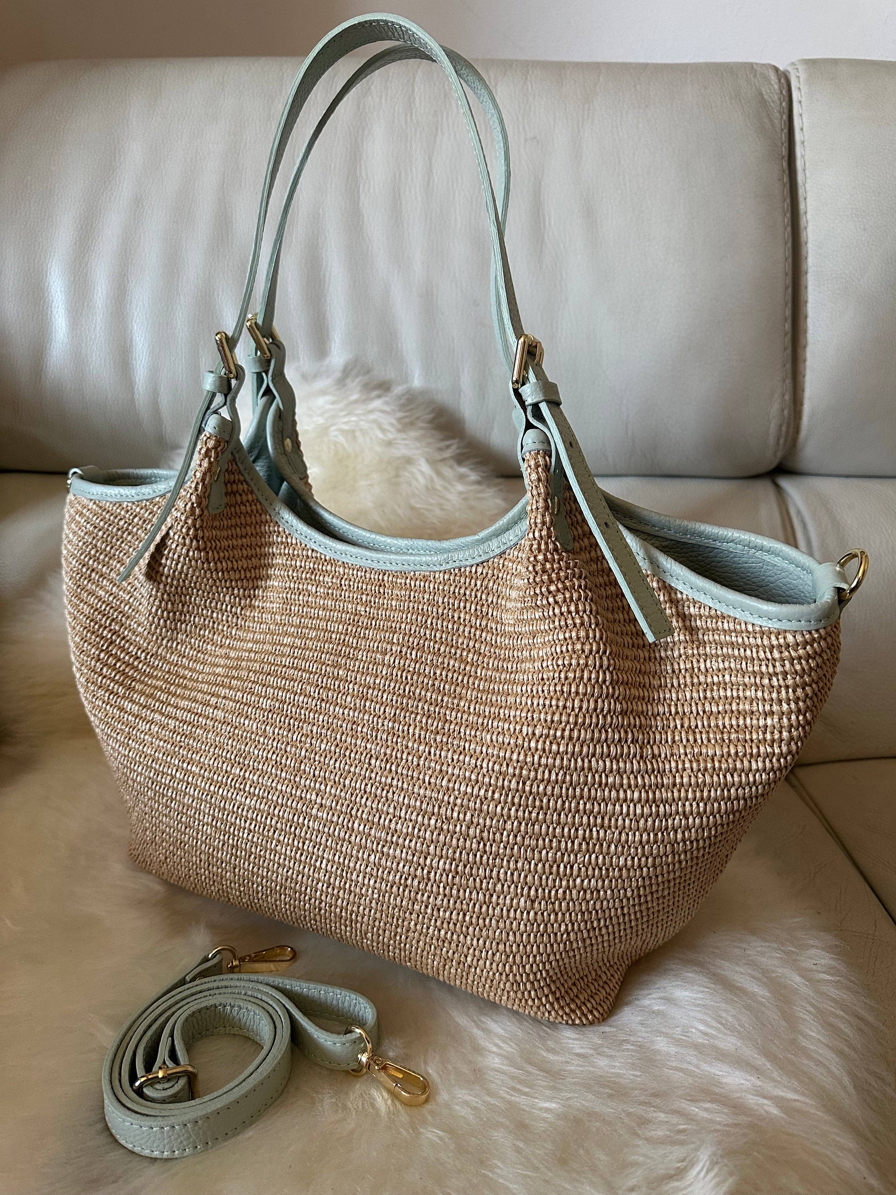 Zhade - Wholesale Shoulder Bag - Women's - THAI - raffia and genuine leather1