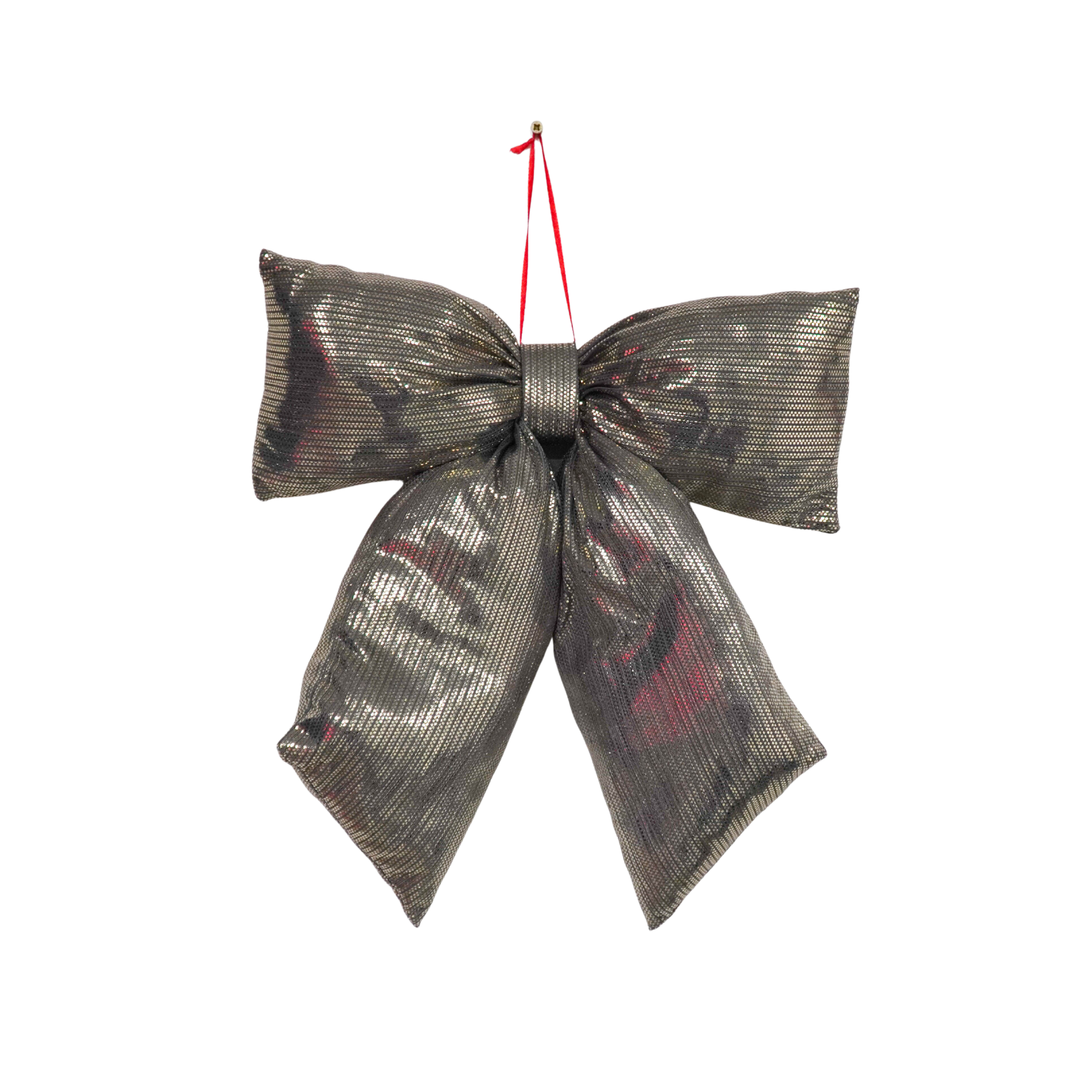 Housevitamin bv - Wholesale Christmas Decoration - Christmas Decoration - Bow - Black/ Gold - Fabric - 32x40cm0