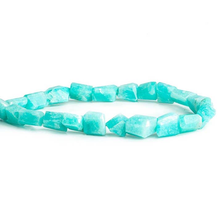 Lot de 22 perles facettées en amazonite, 8 x 7 mm à 10 x 8 mm pour la vente par The Bead Traders