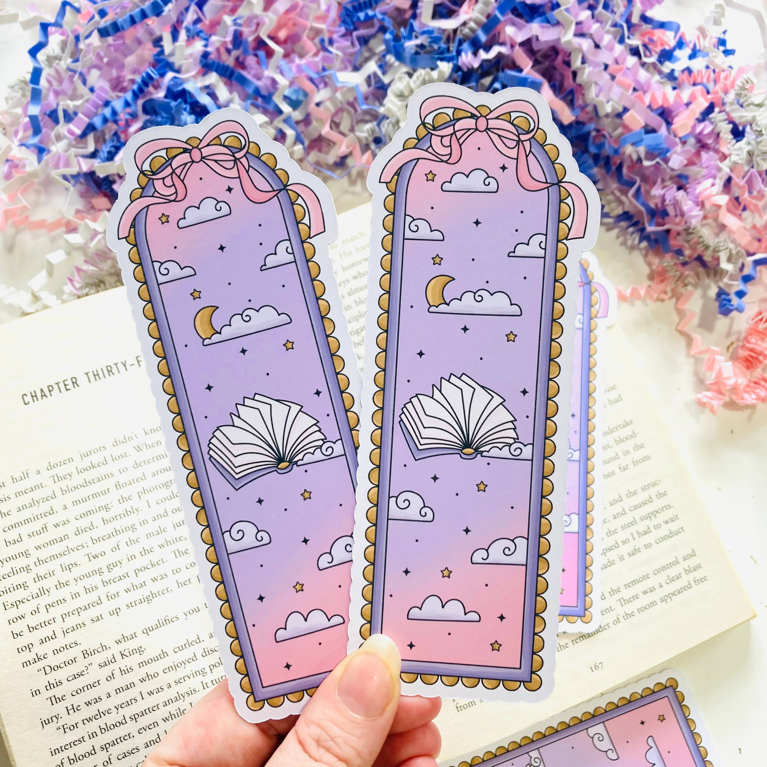 Chapter & Ink - Vente Marque-page - Marque-page découpé en forme de cadre pour lecteur nocturne