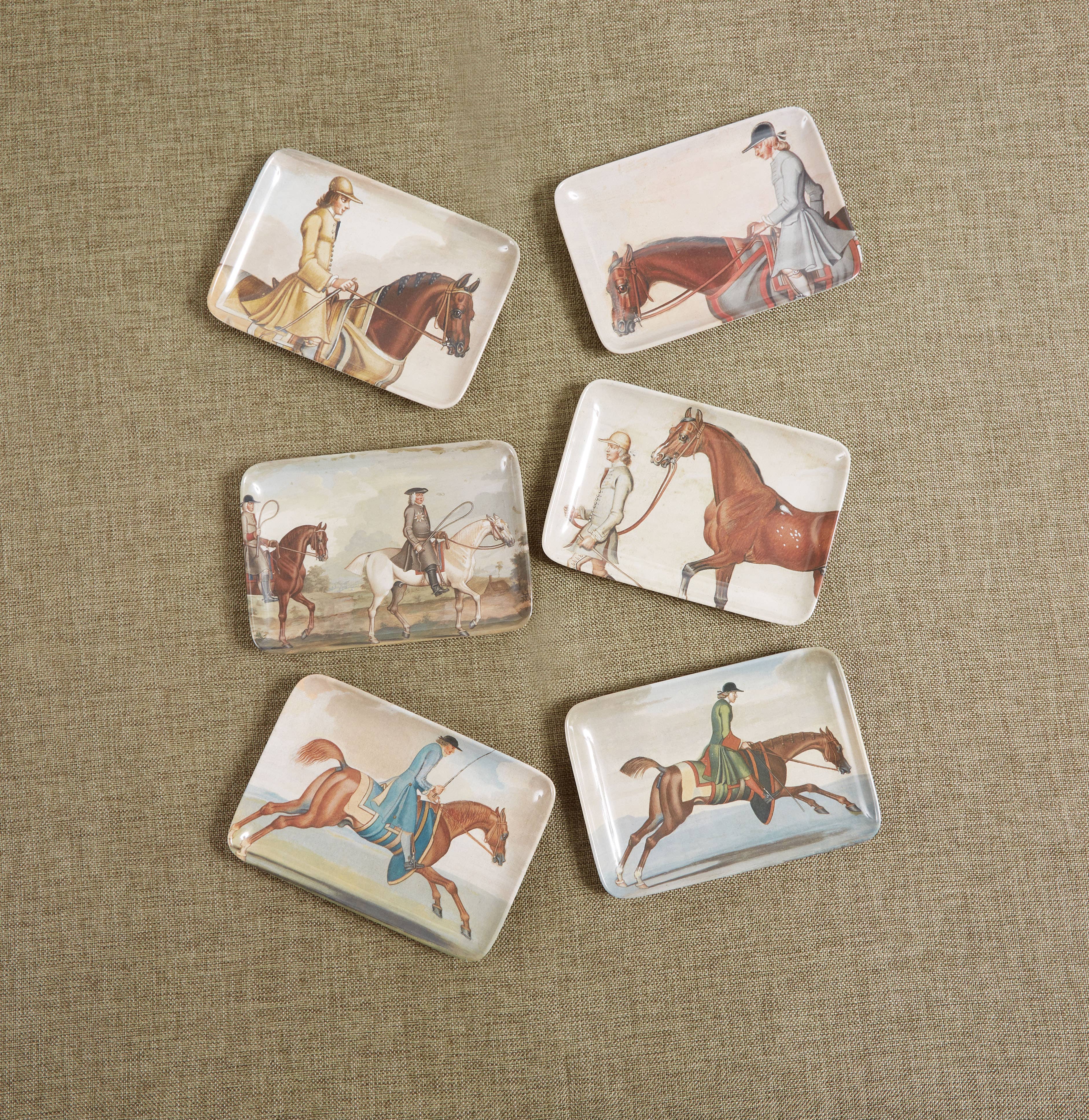 Siren Song - Venta al por mayor Bandeja de servir - Juego de 6 bandejas Equine1