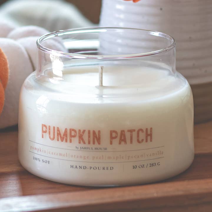 Pumpkin Patch Candle – 10 oz. Hand-Poured Soy for wholesale by Jarful House
