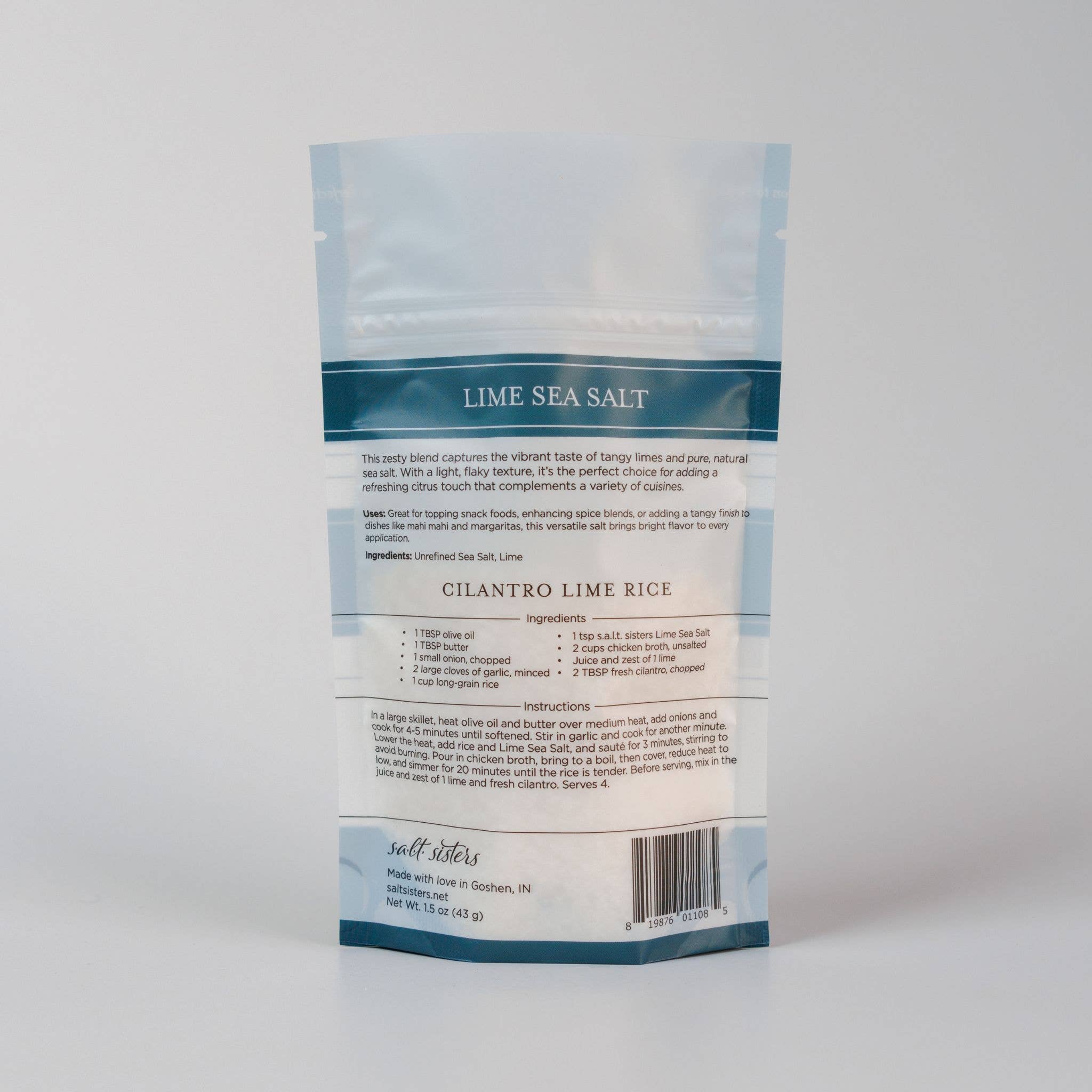 Salt Sisters - Vendita all'ingrosso Sale - Sale Marino Naturale - Lime - 2 oz1