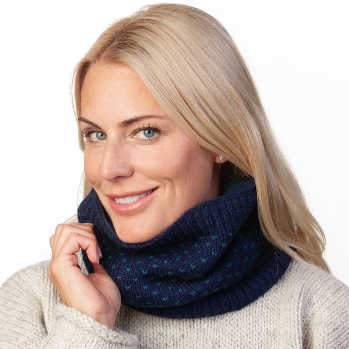 Black Yak Ltd - Wholesale Neck Gaiter/Snood - Men's - Tick Snood - Hand Knitted Wool - Fair Trade7