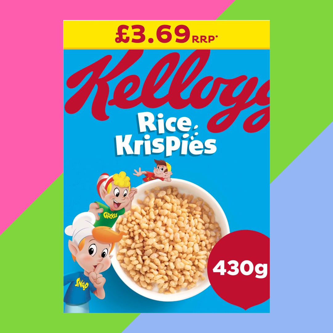 Gaffney's Sweets & Treats Wholesale – wholesale Breakfast cereal – Kellogg's Rice Krispies Breakfast Cereal 7x430g Boxes1