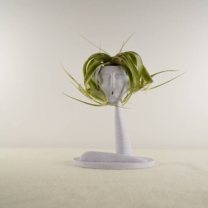 Rosebud Homegoods - Wholesale Plant Pot - Gift Set of 3 MARBLE Air Planter, People Planters4