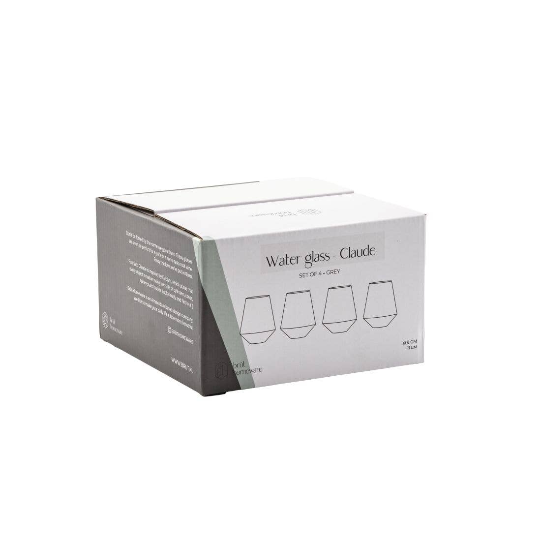 Brût Home and Glassware - Wholesale Drinking Glass/Cup - Water Glass Claude | Wine Glass | 400ML | grey4