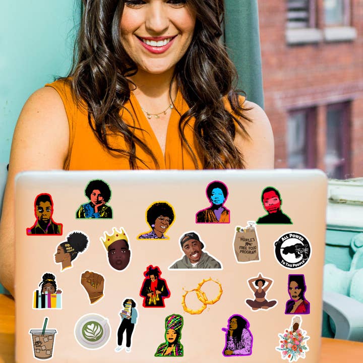 CheerNotes Greeting Cards & Stationery - Wholesale Sticker - Jimmy | Stickers | Young Baldwin Pop Art |  Black Literary 4