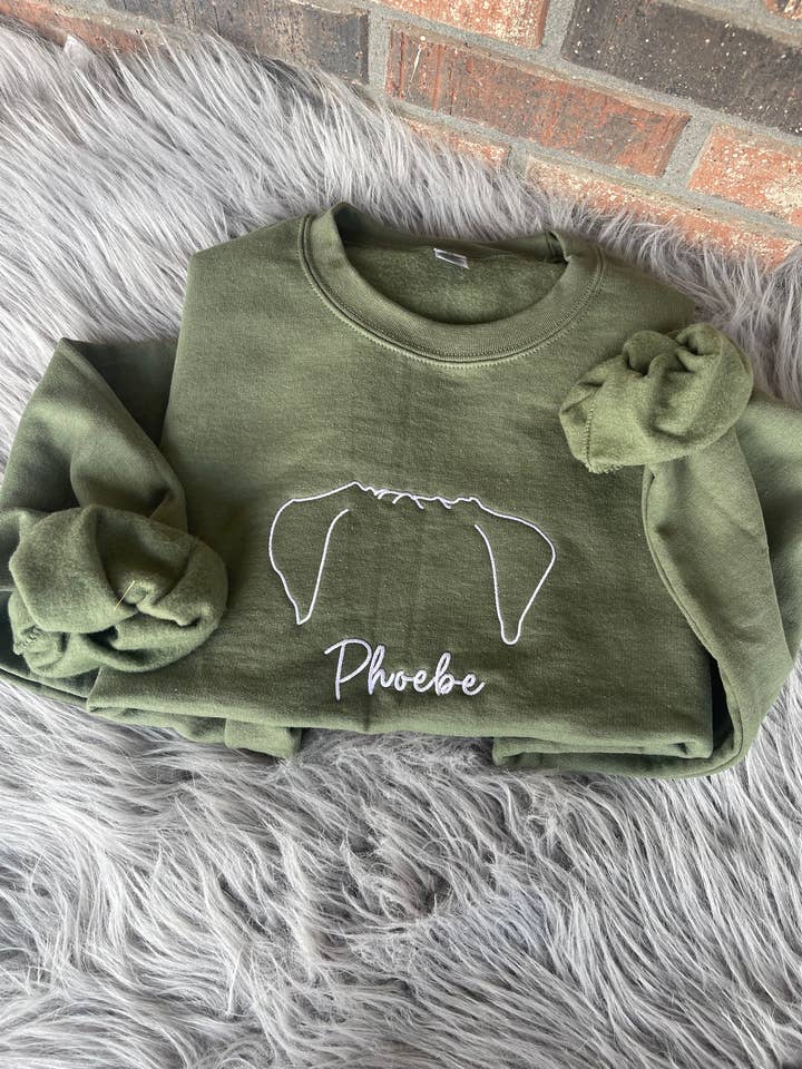 Camisola Personalizada com Bordado de Orelhas de Cão | Roupa para Animais de Estimação por atacado de Hartley Co