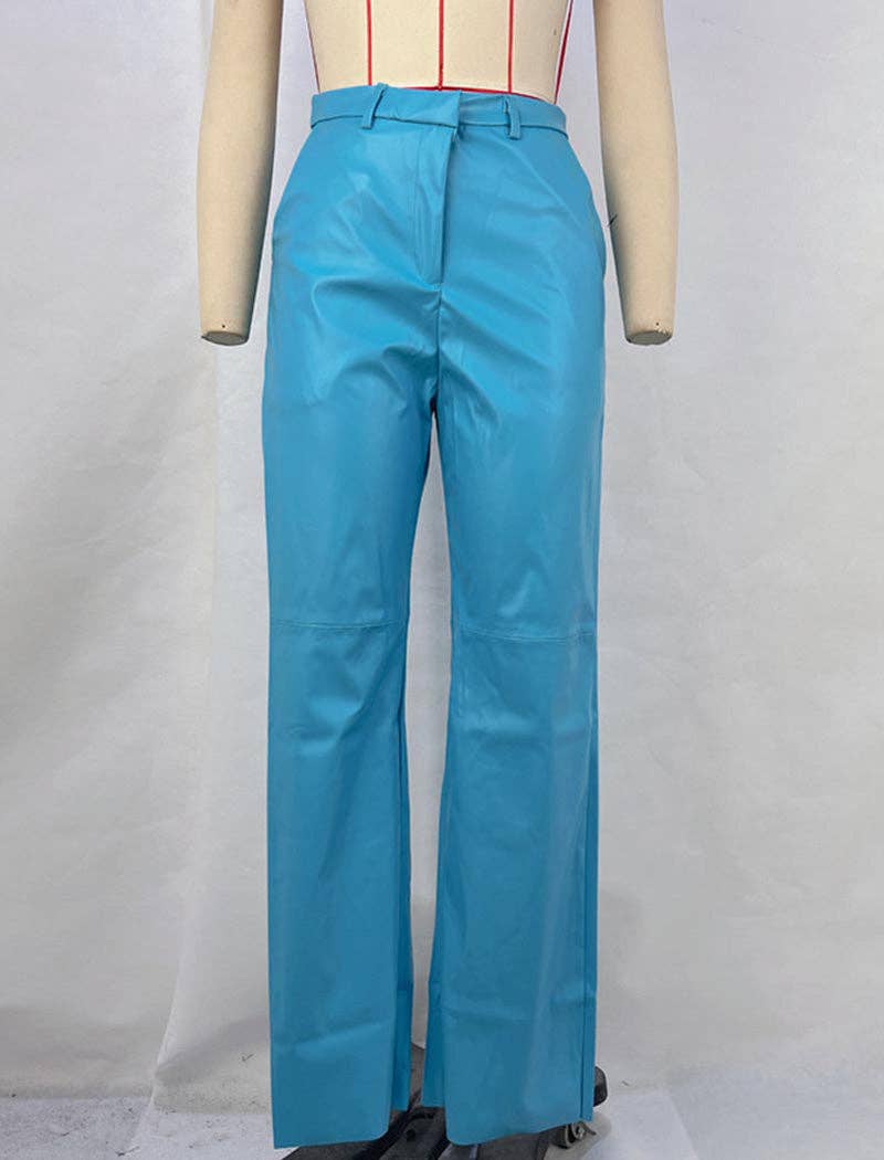 safistyle - Wholesale Pants - Women's - High Waist PU Leather Pants2