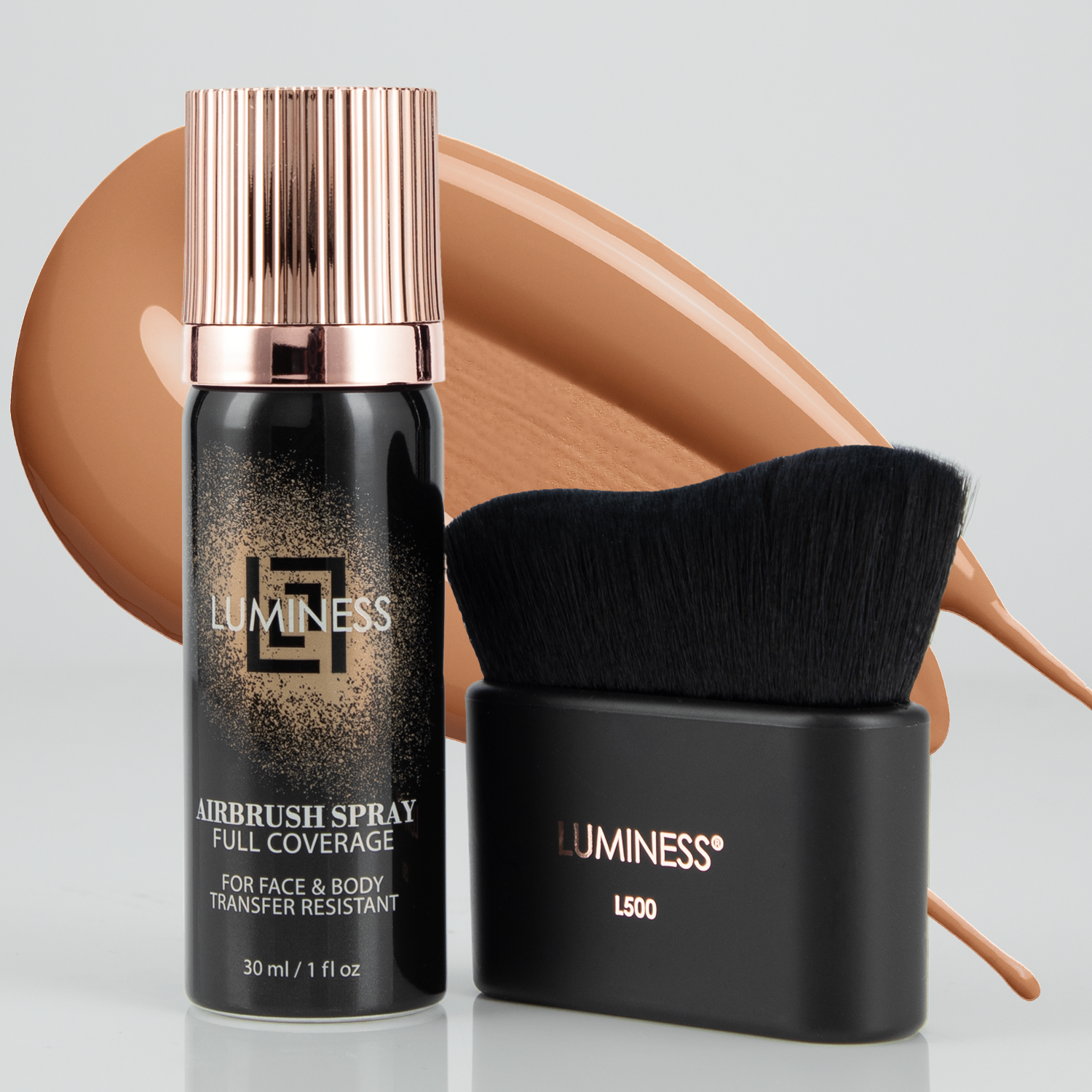 LUMINESS - Wholesale Foundation - Airbrush Spray Full Coverage Body & Face Foundation with Buffing Brush13