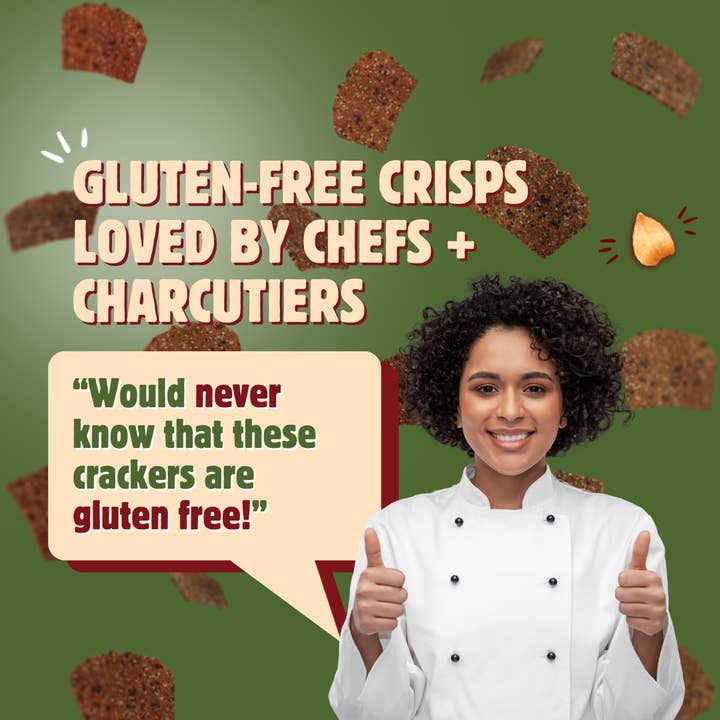 Better with Buckwheat | Maine Crisps - Wholesale Crackers - Foodservice Savory Fig & Thyme Crisps | Crackers | Artisanal1