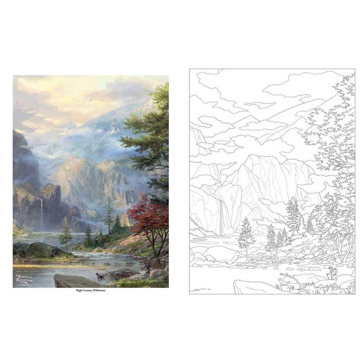 Simon & Schuster - Wholesale Coloring & Activity Book - Adult - Thomas Kinkade Studios Inspired Destinations by Thomas Kinkade Studios4