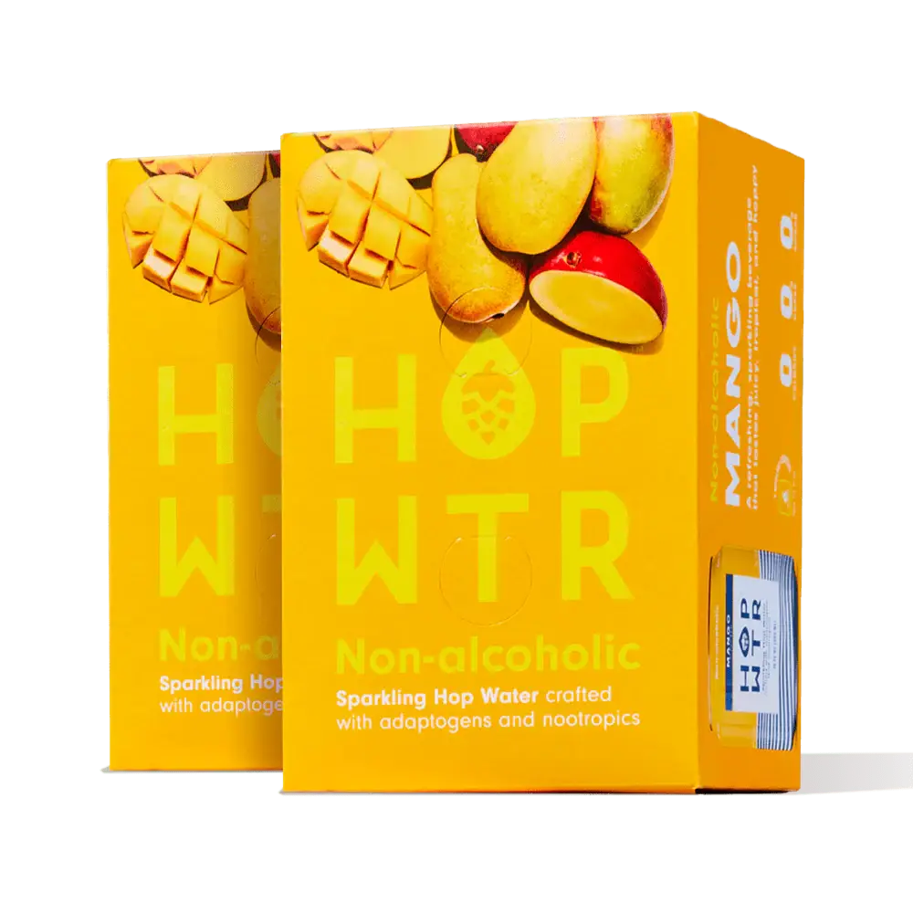 HOPWTR - Wholesale Sparkling Water - HOPWTR - Mango Sparkling Hop Water (12-Pack)1