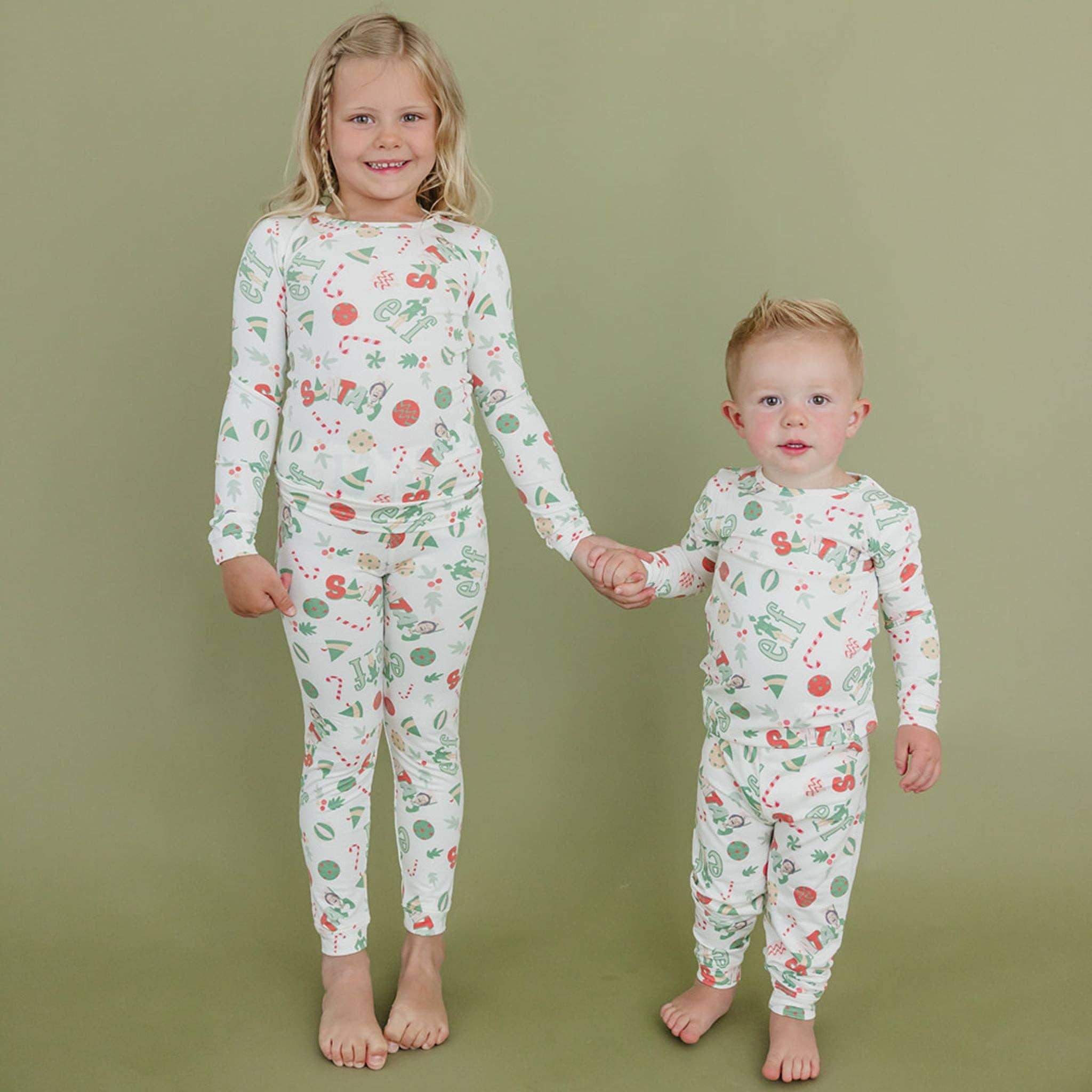 Copper Pearl - Wholesale Sleepwear Set - Kids - 2pc Long Sleeve Pajama Set - Elf1