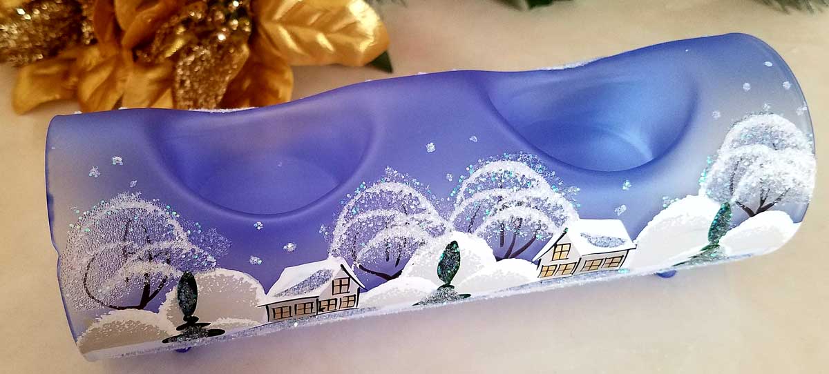 Glass by Iness - Wholesale Candle Holder - Dual Candle Holder - Centerpiece Style25