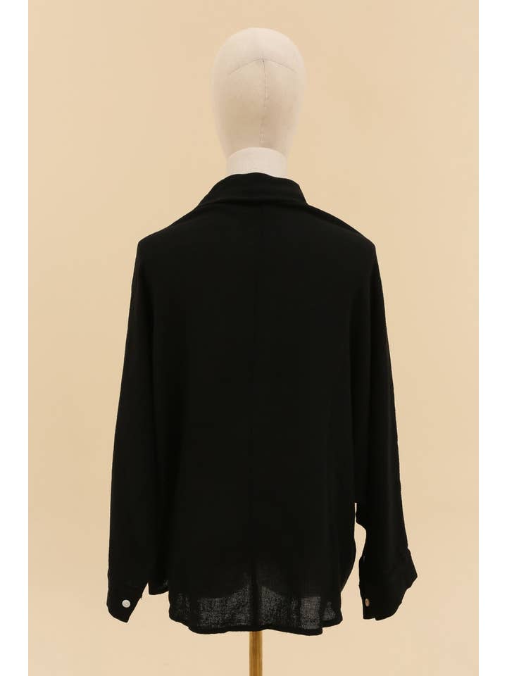 LÉA & LUC - Wholesale Tunic - Women's - Blouse in 50% linen 50% cotton REF. 100706