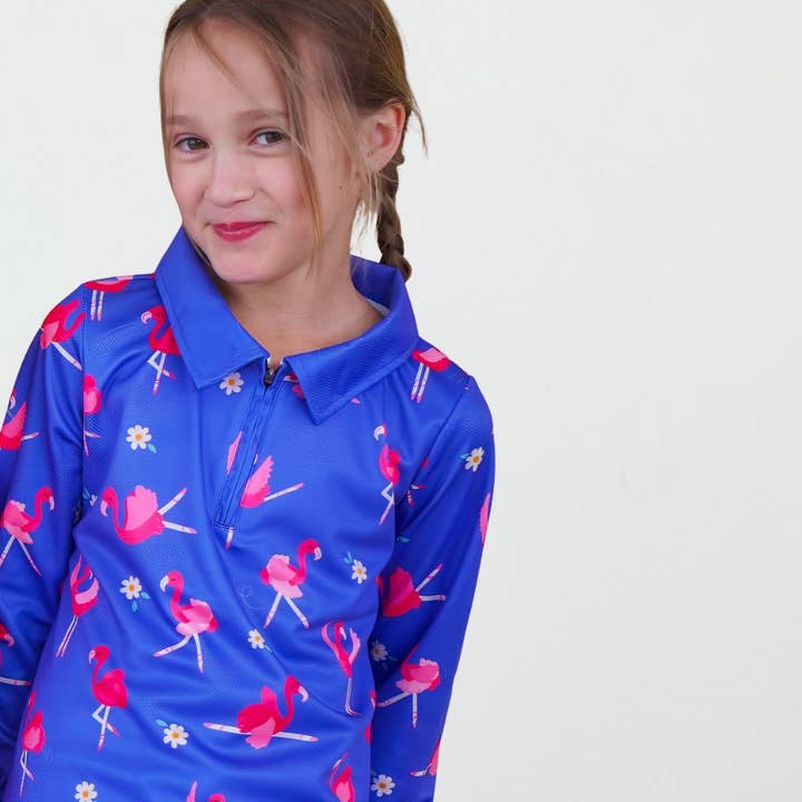 Kids Sun Shirt - Flamingo for wholesale by French Soda