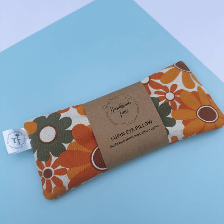 Handmade Jems - Wholesale Spa/therapy pillow - Orange Floral Lupin Eye Pillow 0