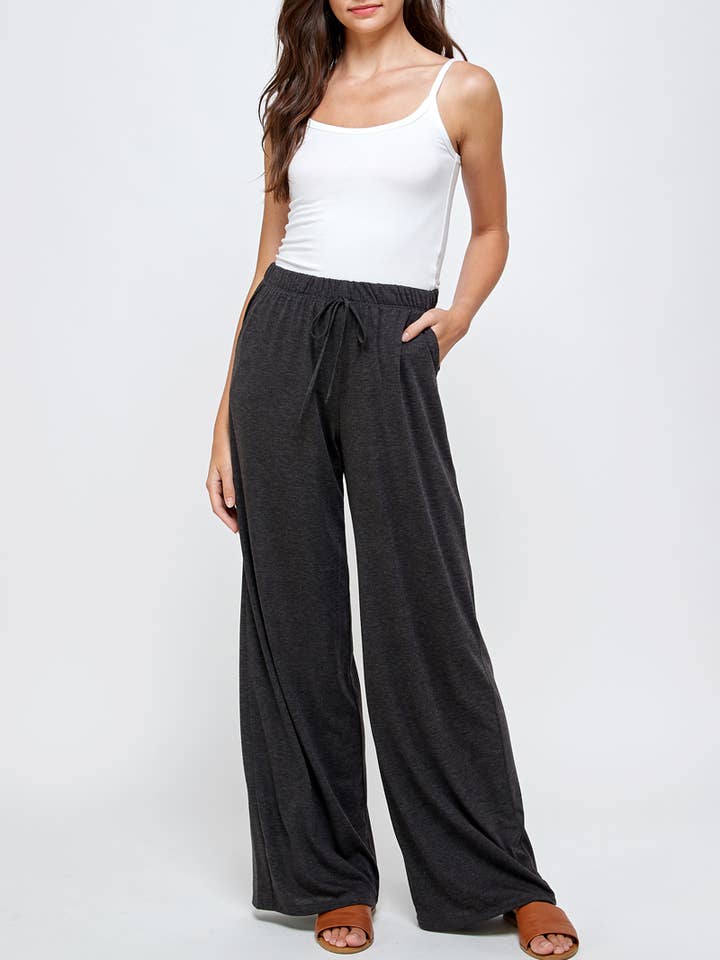 ST#FCL1362P Lounge Wide Pajama Pants for wholesale by OLIVE MAUVE