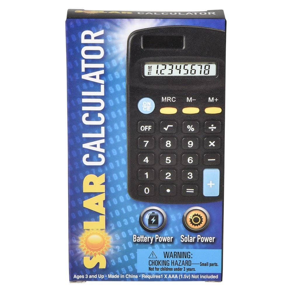 La Luna Bella - Toys - Wholesale Classic Toy - Kids - 4.5" Solar Calculator- LLB Toys5