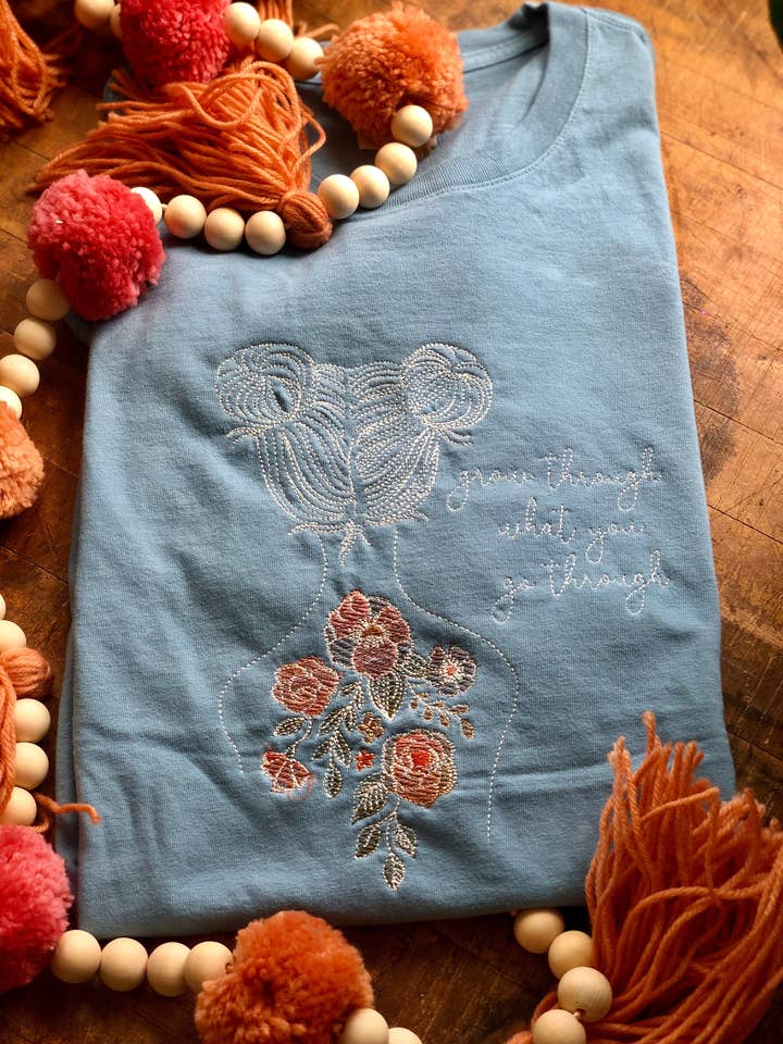 Grow Through What You Go Through|graphic Tee for wholesale by The White Stitch