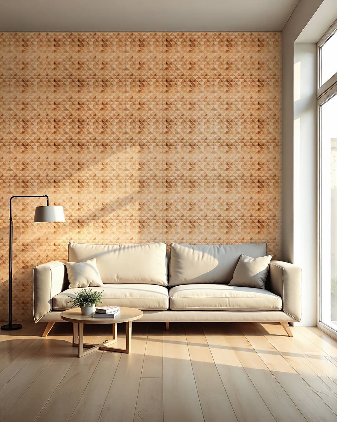 Java Creations - Vendita all'ingrosso Pannelli decorativi - Pannelli da Parete a Piramide in Teak (4 pannelli, 1,44 mq per scatola)16