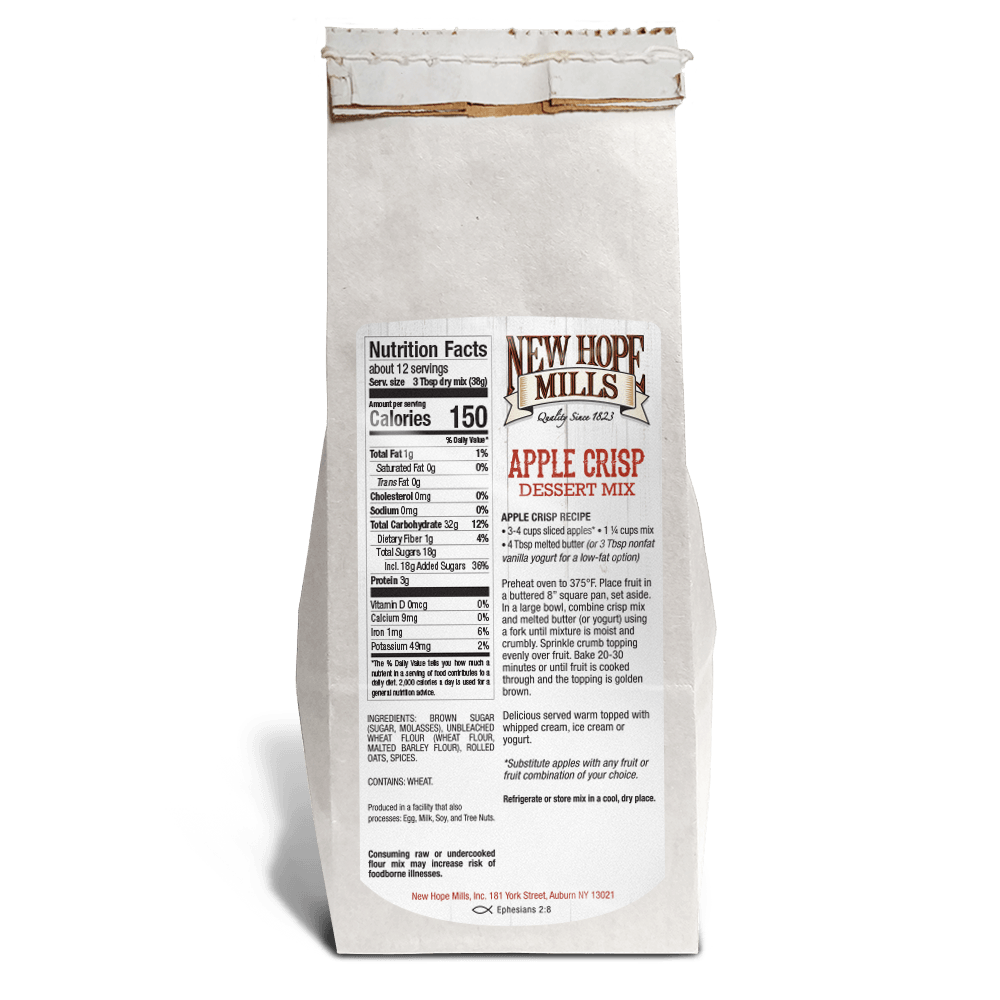New Hope Mills - Wholesale Cake Mix - Apple Crisp Dessert Mix1