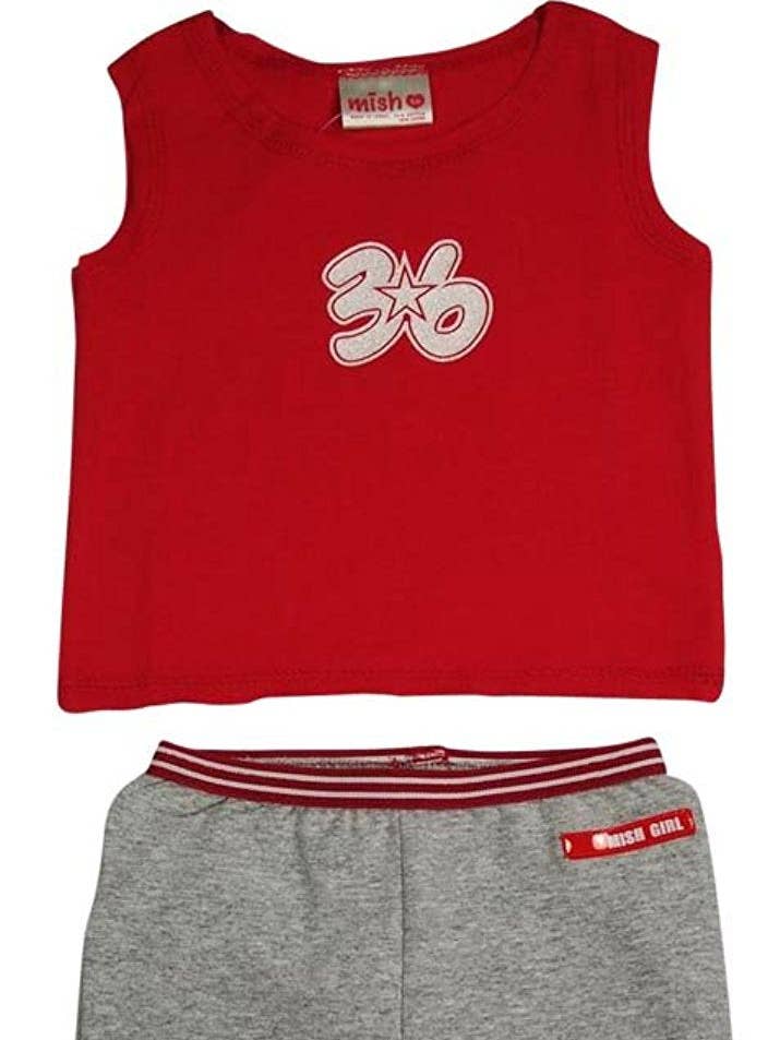 ROSSO Mish Mish - Set Capri da bambina in 2 pezzi in vendita all'ingrosso su Faire0