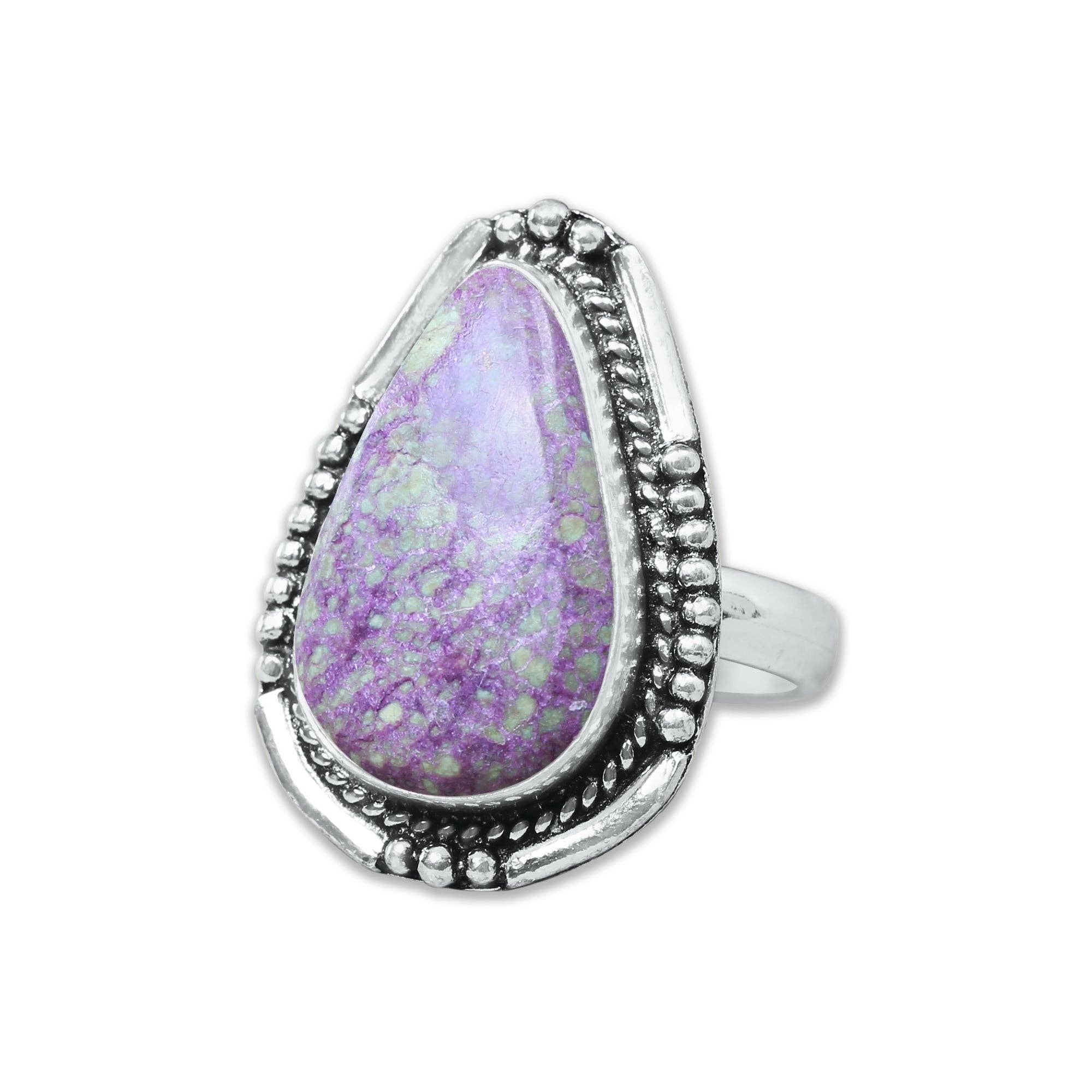 Handmade Jewels - Wholesale Cocktail/Statement Ring - Stitchite Rings – Handmade, Silver-Plated, Assorted Boho Designs (US Sizes 6–10)10