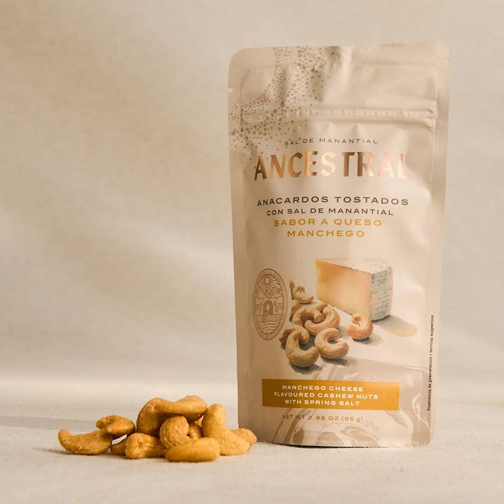 Sal de manantial Ancestral - Wholesale Nuts - Roasted Cashew with Manchego Cheese Flavor0