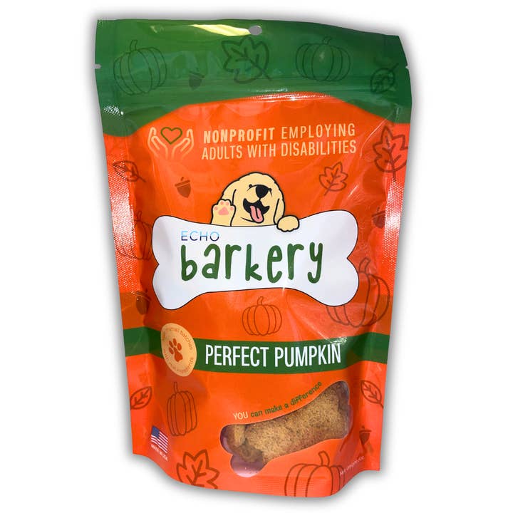 Pumpkin Dog Treats for wholesale by ECHO Barkery