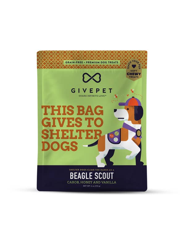 GivePet Beagle Scout Soft and Chewy Training Dog Treats for wholesale by GivePet