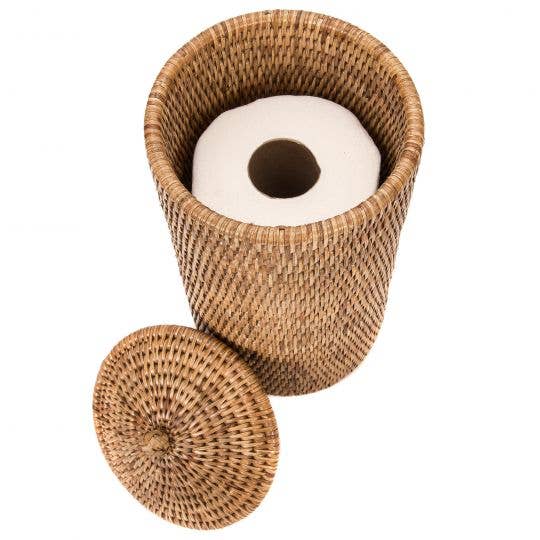 Artifacts Trading Company - Wholesale Toilet Paper Holder - Rattan Double Toilet Roll Holder – Bathroom Organizer10