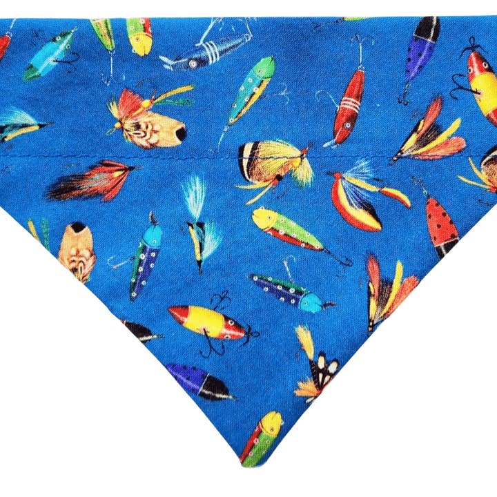 Bandana para Animais de Estimação Gone Fishing por atacado de Mutty Mornings