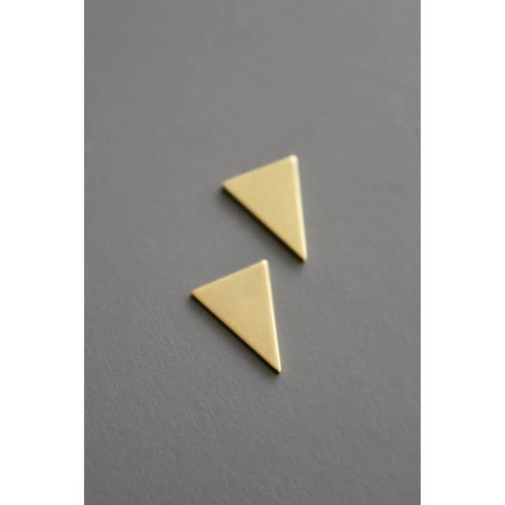 David Aubrey Jewelry - Wholesale Stud/Post Earrings - BKNE56 brass triangle posts2