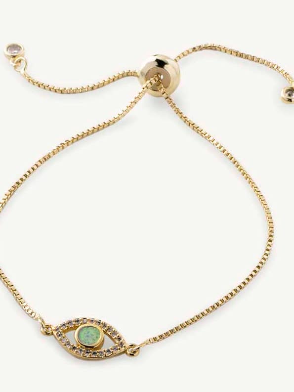 Alexandra Opal Evil Eye Bracelet for wholesale by Lavender Skyline