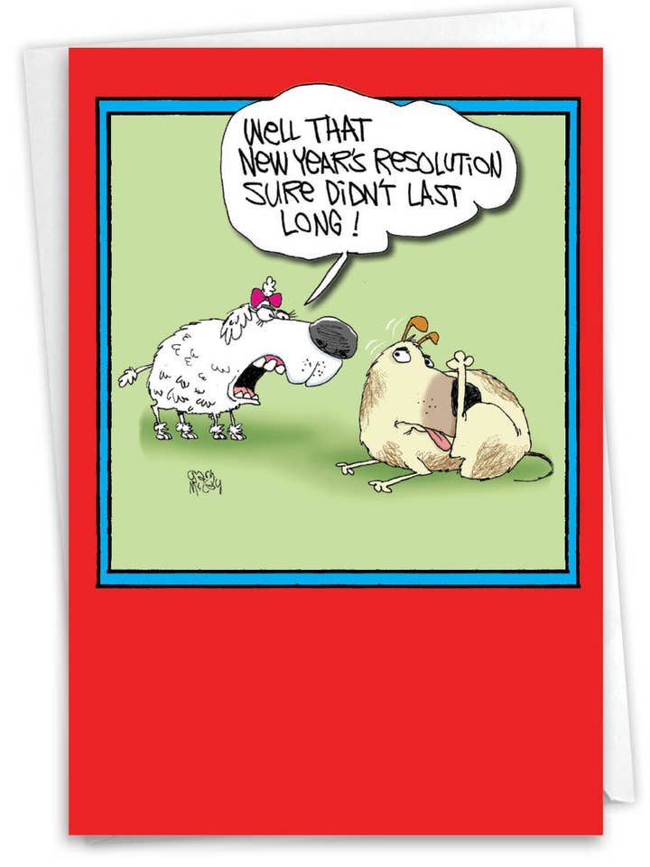 Nieuwjaarskaart - Resolutie duurt niet lang (enkele kaart) voor wholesale door NobleWorks