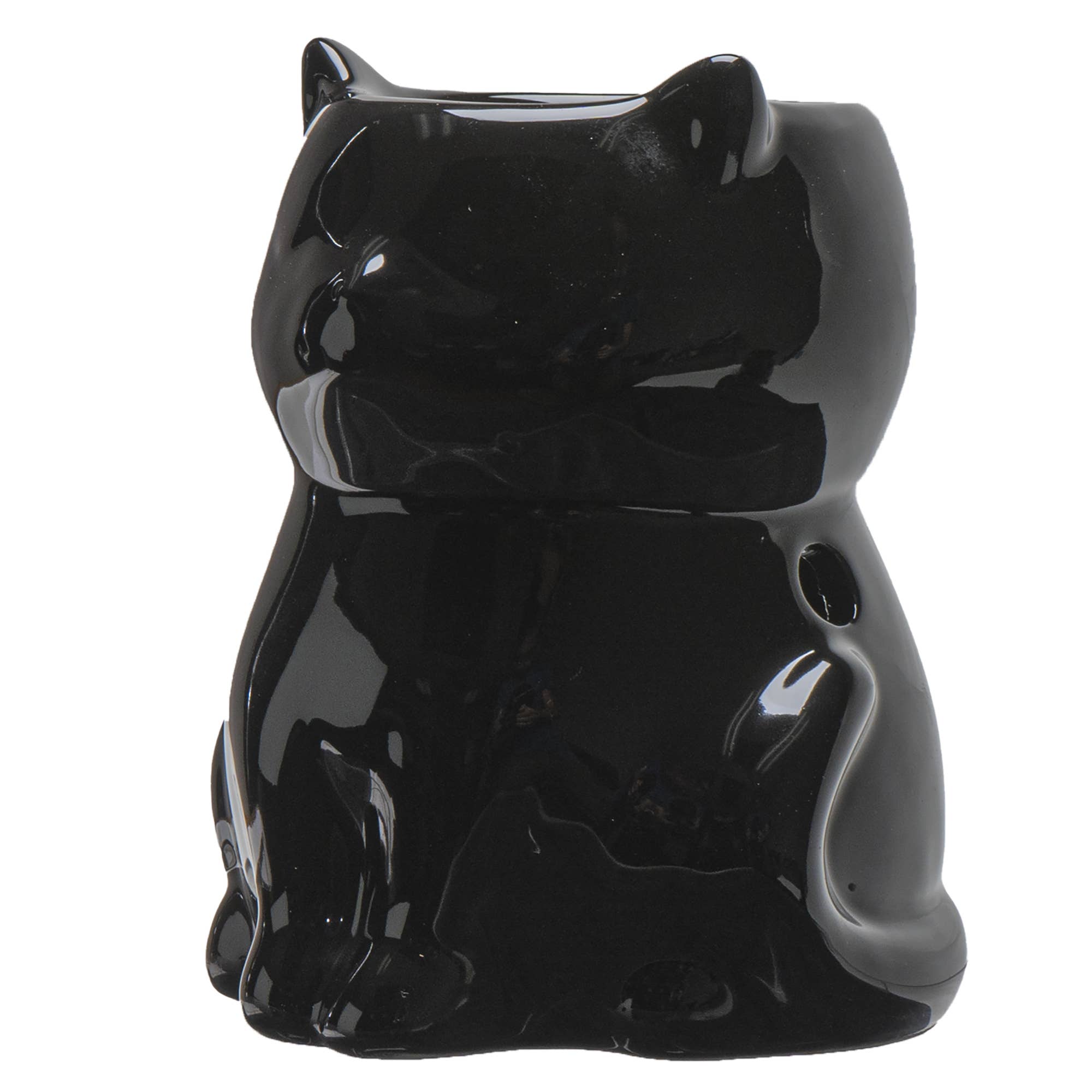 Pacific Trading - Wholesale Oil Warmer - Shiny Black Cat Oil Burner3