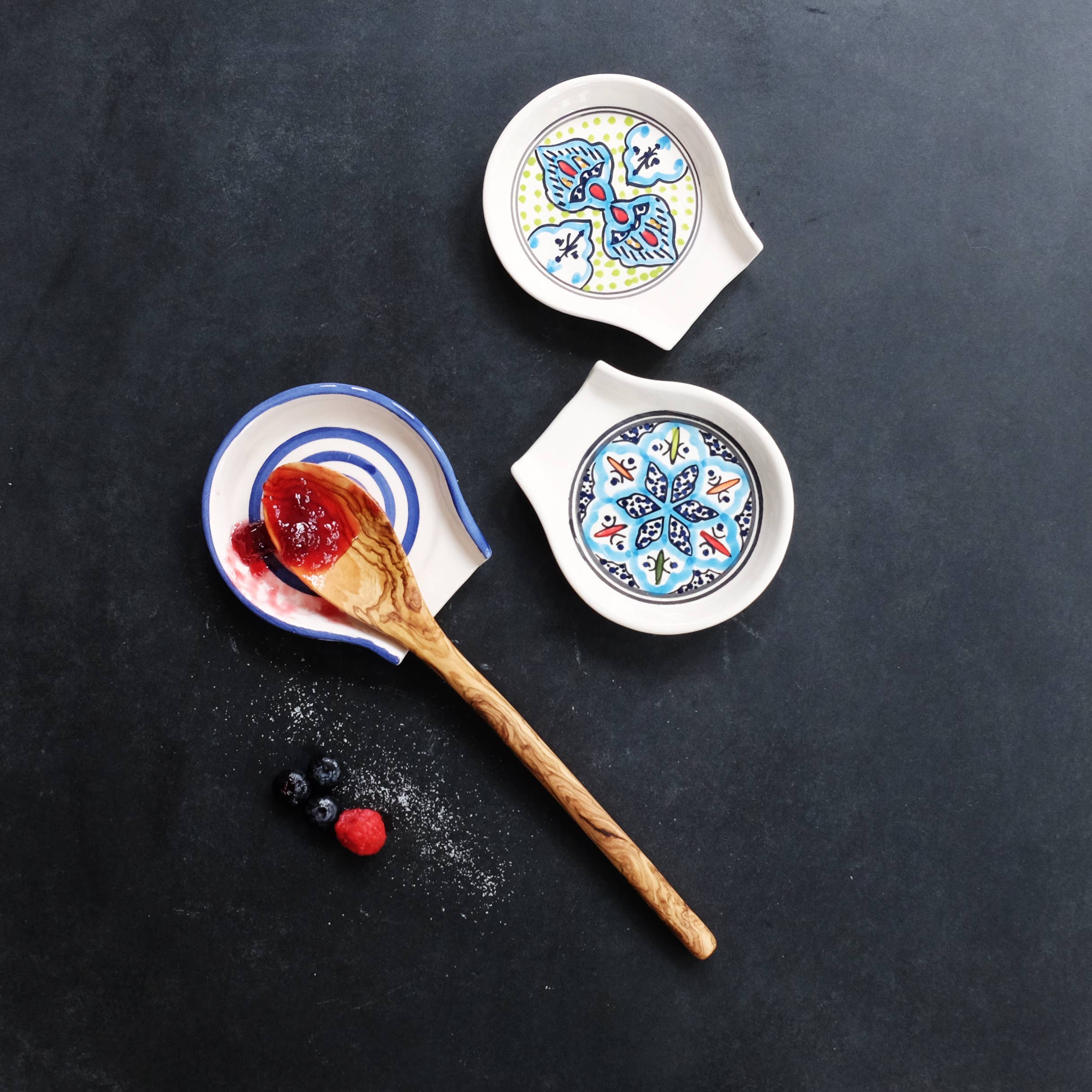 Sobremesa - Vendita all'ingrosso Poggiamestolo - Set da 24 poggia cucchiai assortiti3